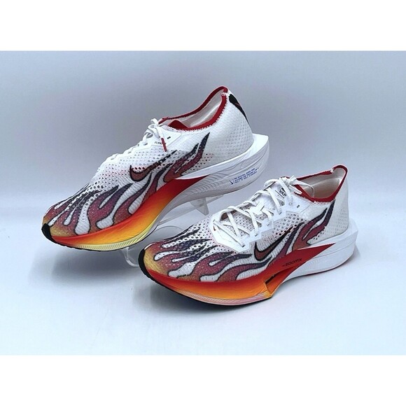 NIKE ZoomX Vaporfly Next% 3 FK PRM White Habanero Red running HQ3504-100 Men 13 - Picture 1 of 9